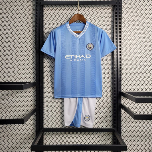 Manchester City maillot Domicile ensemble Enfant 2023 2024