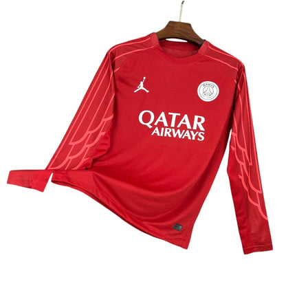 25-26 PSG Red Goalkeeper manche longue